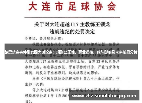 魏震禁赛事件引发四大讨论点：规则公正性、职业道德、球队影响及未来前景分析